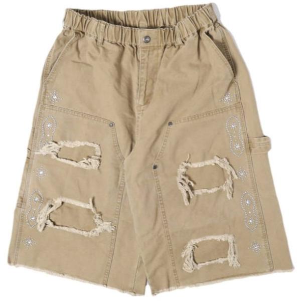Danke Schon ダンケシェーン 26SS STUDS W-KNEE DUCK SHORTS スタッズダブルニーダックショーツ 250914-DS L BEIGE L.H.P. イージー ペインター ショートパンツ ボトムス【中古】【Danke Schon】 Danke Schon ダンケシェーン 26SS STUDS W-KNEE DUCK SHORTS スタッズ