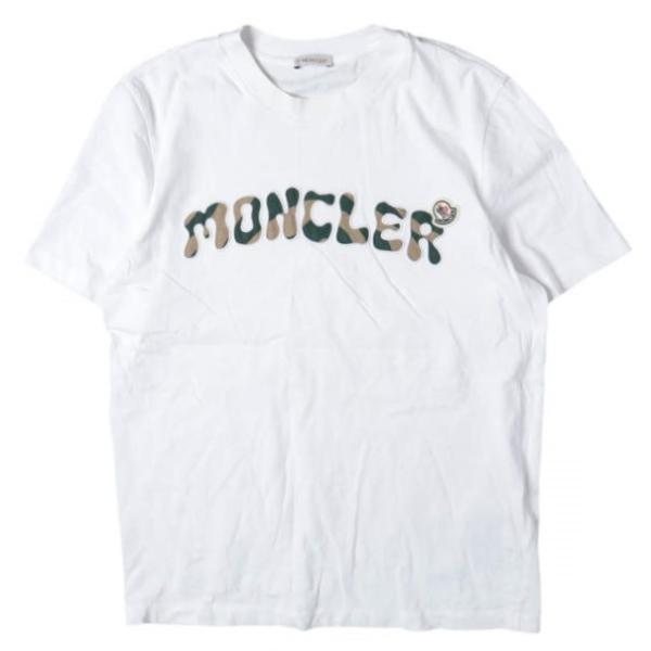 MONCLER カモフラロゴ Tシャツ ブラック MONCLER モンクレール カモフラージュロゴTシャツ I10918C00034 8390T
