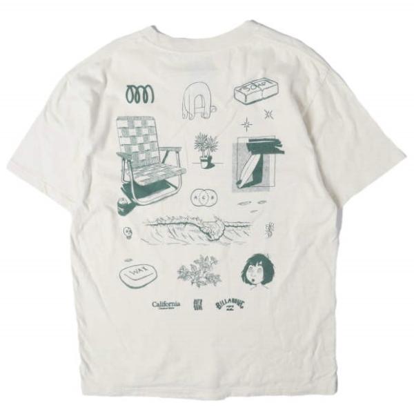 BILLABONG x California General Store ビラボン カリフォルニア ジェネラルストア 別注 Aaron Tee プリントTシャツ M NATURAL 半袖 CGS.