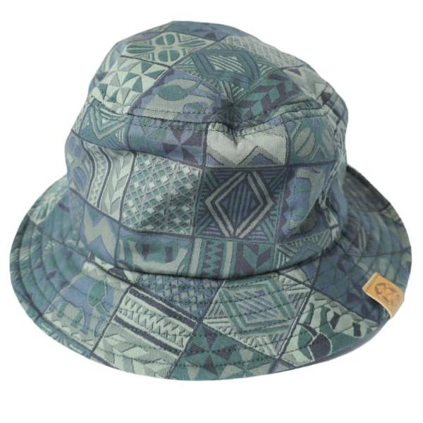 STARBUCKS STAND by BEAMS スターバックススタンド バイ ビームス 26SS ショップ限定 KENYA 総柄プリントバケットハット GREEN 帽子 g27796