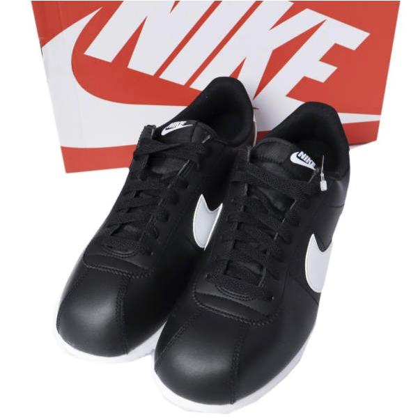 NIKE ナイキ CORTEZ LEATHER コルテッツ レザー DM4044-001 US9.5(27.5cm) BLACK/WHITE スニーカー シューズ g27924