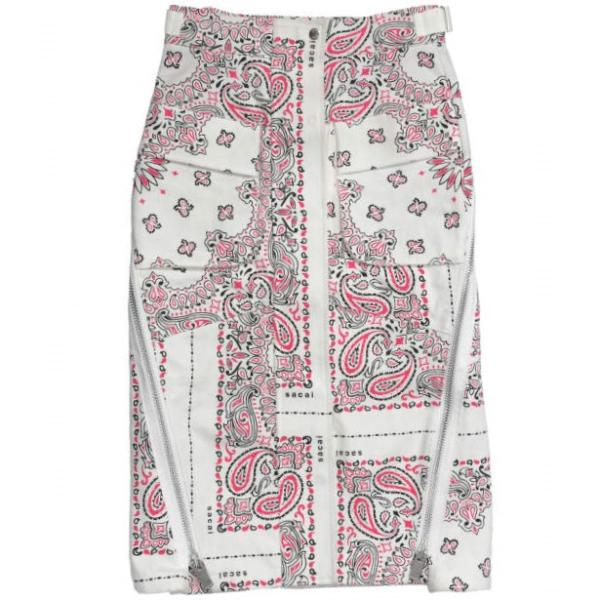 sacai サカイ 22SS 日本製 Bandana Print Skirt バンダナ sacai サカイ 22SS 日本製 Bandana Print Skirt バンダナ