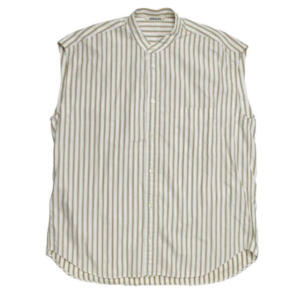AURALEE【オーラリー】washed finx twill big shirt 