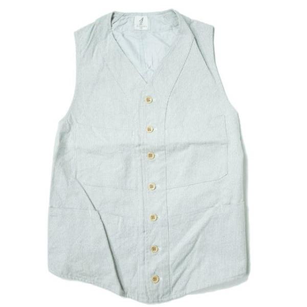 ANATOMICA アナトミカ フランス製 SAGAN VEST - COTTON STRIPE
