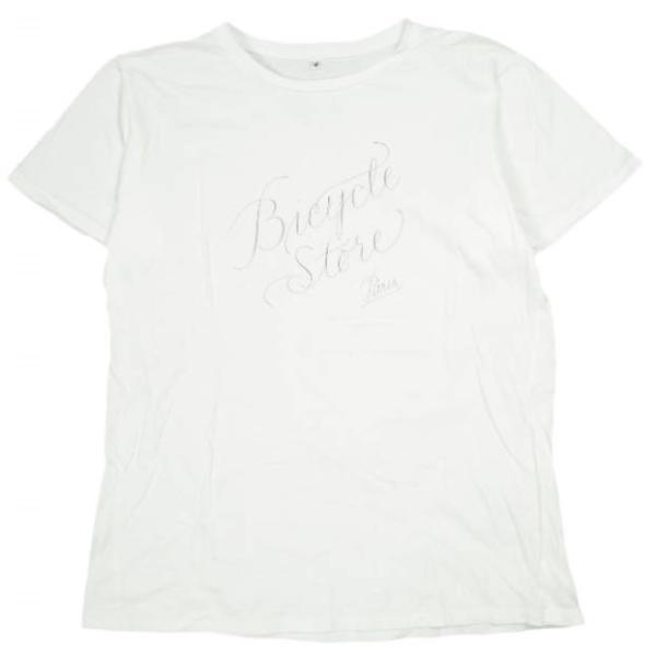 BICYCLE STORE PARIS バイシクルストア パリ フランス製 ロゴプリントTシャツ M ホワイト 半袖 EDIFICE トップス g9667