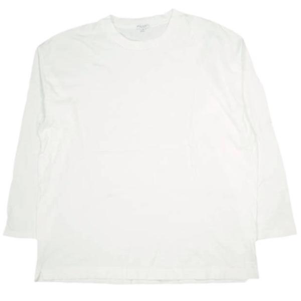 BEAUTY＆YOUTH UNITED ARROWS 日本製 ワイドクルーネック ロングスリーブ MADE IN JAPAN 1212-214-5758 L WHITE Tシャツ カットソー g9711