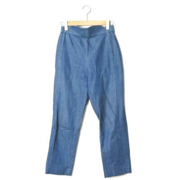 muller of yoshiokubo ミュラーオブヨシオクボ 日本製 ハイウエストデニムパンツ MLS15414-B 38 ネイビー ボトムス ☆☆lc28421