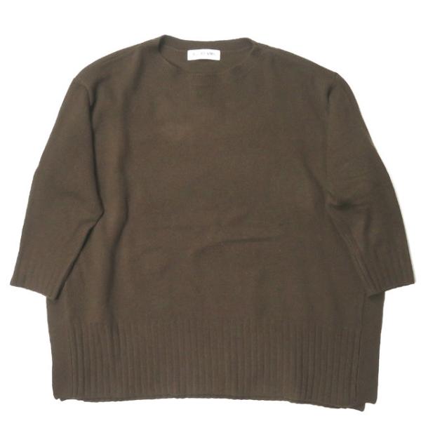 Ray BEAMS レイビームス 20AW サイドスリット ビッグプルオーバー 63-15-0529-353 フリー ブラウン セーター ニット トップス lc31005