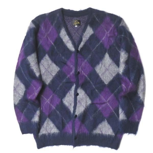 お気にいる needles ニードルズ モヘアニット パープル アーガイル tdh