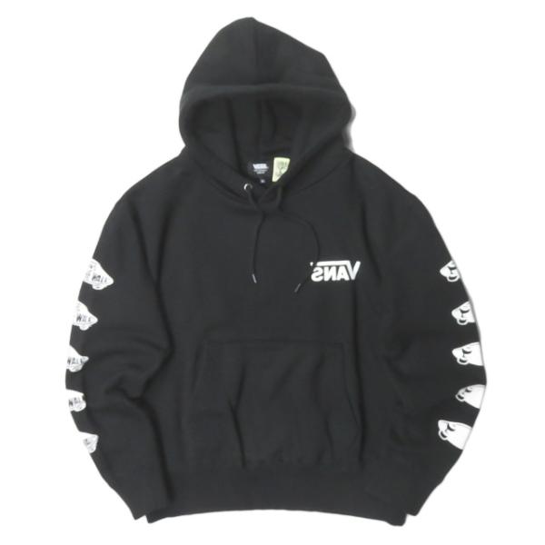 SSZ x VANS エスエスゼット エスエスズィー バンズ 別注 裏VANS HOODIE スウェットプルオーバーパーカー VA17FW-MC50BM XS ブラック BEAMS フーディー トップス【中古】【SSZ × VANS】 looponline_lc31218