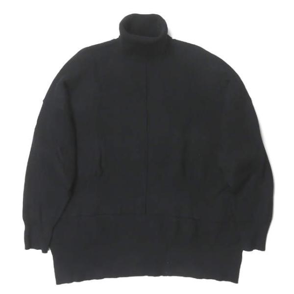 STYLEMIXER スタイルミキサー 19AW リンキングフロントショートルーズニット 500CA170-0628 M ブラック 長袖 プルオーバー lc31679