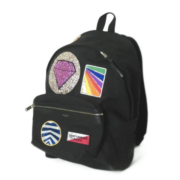 サンローランパリ SAINT LAURENT PARIS MULTI PATCH CITY BACKPACK