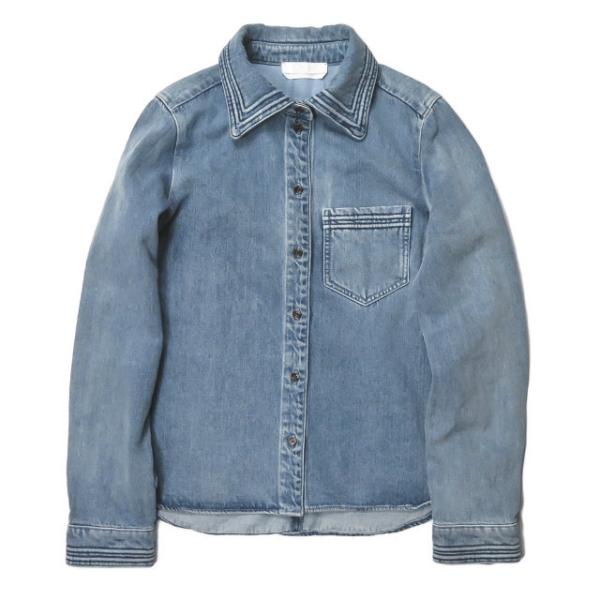 クロエ Chloe 16AW ウォッシュドヘビーオンスデニムシャツ 16ADH80