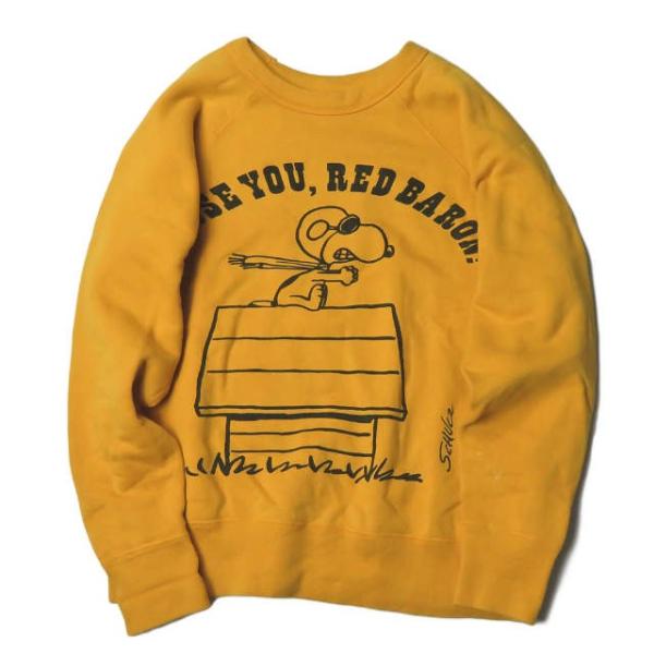 中古】WAREHOUSE×PEANUTS スヌーピー ラグランスウェット M 中古】WAREHOUSE×PEANUTS スヌーピー ラグランスウェット M
