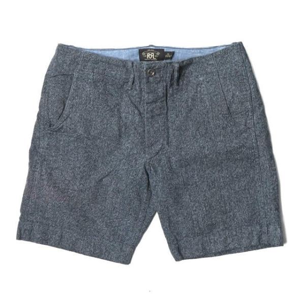 RRL ショートパンツ 31 ダブルアールエル シャンブレー ごま塩 RRL ダブルアールエル VOYAGE SHORTS ごま塩コットンジャスぺ