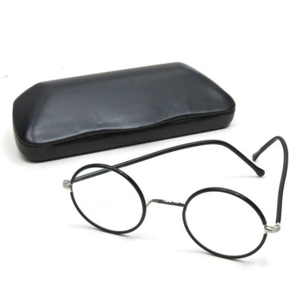 H-fusion LIGHT オーバルメガネ 黒とベッコウ 【プロ直伝】オシャレ