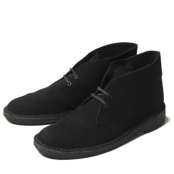 Isaku英国製 極美品 クラークスCLARKS スエードシューズ UK5 Clarks Desert Trek Black Suede Leather GB8-1/2 US9 Made in