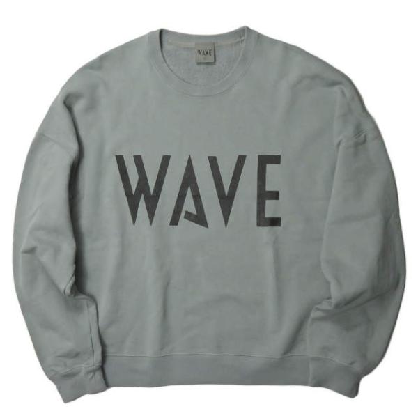 ウェイブ WAVE 19SS 日本製 LOGO SWEAT ロゴプリントクルーネック 