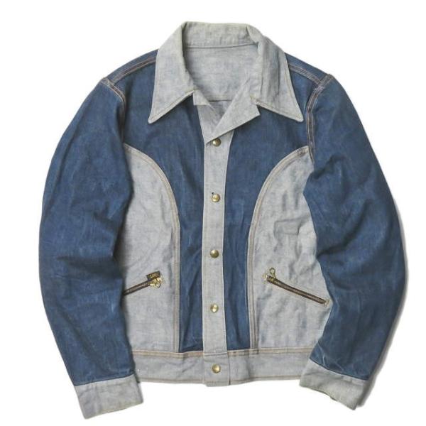 リー Lee 70's REVERSIBLE DENIM JACKET リバーシブルデニムジャケット S程度 インディゴ Gジャン ブルゾン アウター