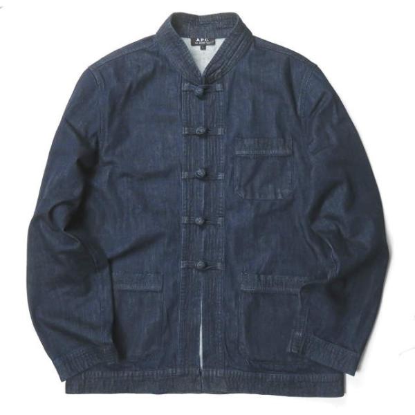 希少★極美品★定価5.8万★A. P.C. ミラーデニムジャケット　ブルゾン sacai サカイ x A.P.C. アーペーセー BLOUSON EIMI ブルゾン