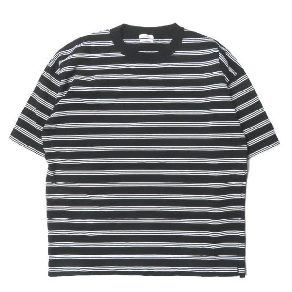 スティーブンアラン Steven Alan 日本製 HI-DENS BORDER CN BOLD TEE