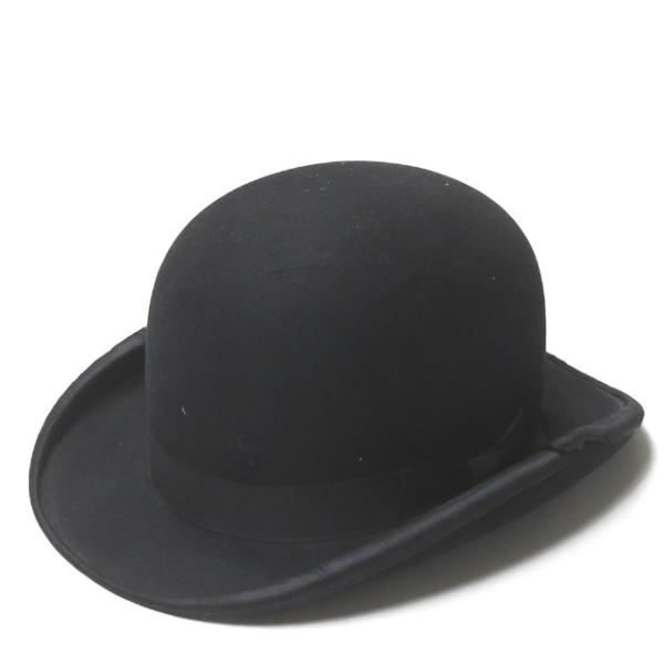 ユナイテッドハッターズ THE UNITED HATTERS ヴィンテージ フェルトウールリボンハット M(内周約57cm) ブラック 帽子