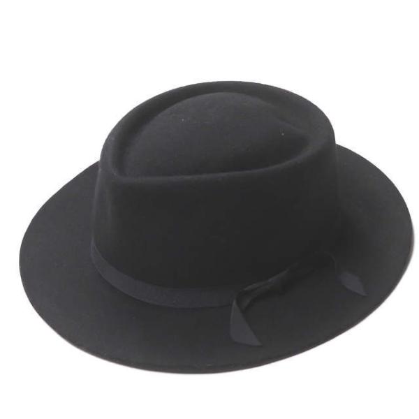 エファネム EFFANEM アメリカ製 CRUSHER HAT フェルトウールクラッシャーハット 7 1/2(60cm) ブラック 帽子