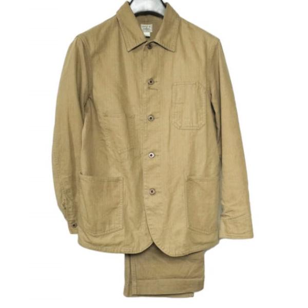 美品】RRL上下セット(リネンコットンヘリンボーンジャケット&パンツ)