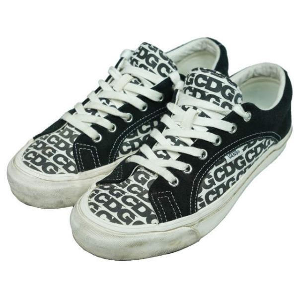 COMME des GARCONS x VANS コムデギャルソン バンズ 別注 OG LAMPIN LX ランピン US9(27cm) ブラック/ホワイト ローカット CDGロゴ mm9710