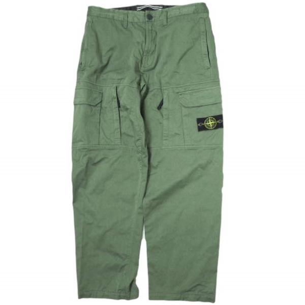 正規品保証STONE  ガーメントダイカーゴパンツ リブ付き 32 STONE ISLAND ストーンアイランド SI CARGO PANTS ガーメント