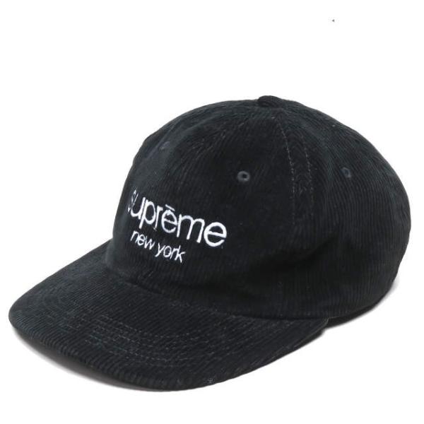USA製　Supreme シュプリーム コーデュロイキャップ　ブラック looponline_s14260
