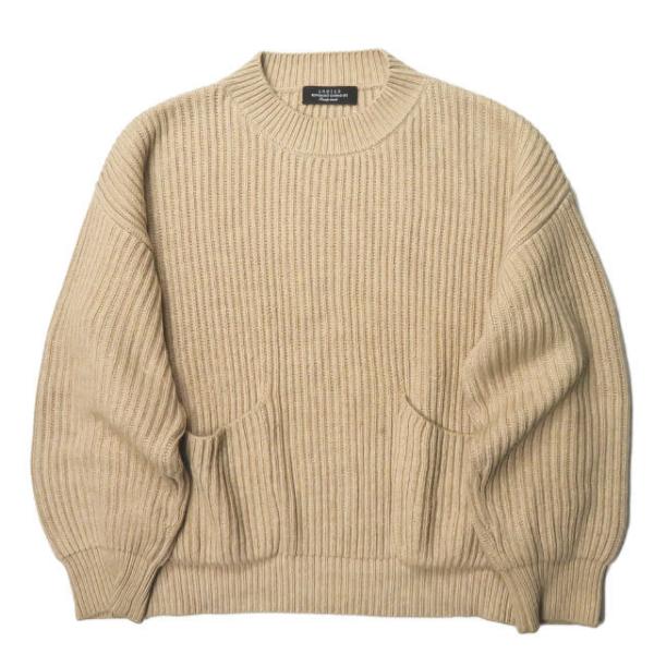 配送日指定可 UNUSED 19ss コットンカシミア pullover knit - ニット