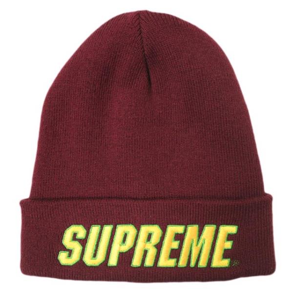 Supreme チェック柄 ニット帽 新品タグ付き