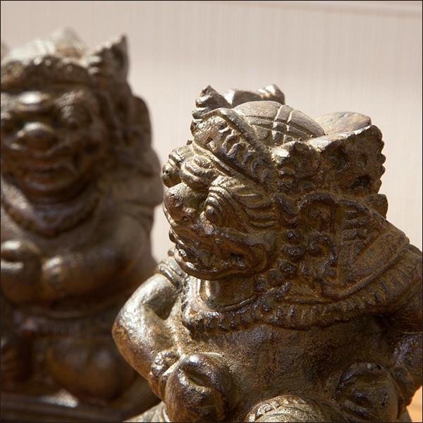 ライオン彫刻 アジアンスタイル椅子