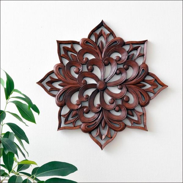 アジアン木彫りアート壁掛け アジアン木彫りアート壁掛け