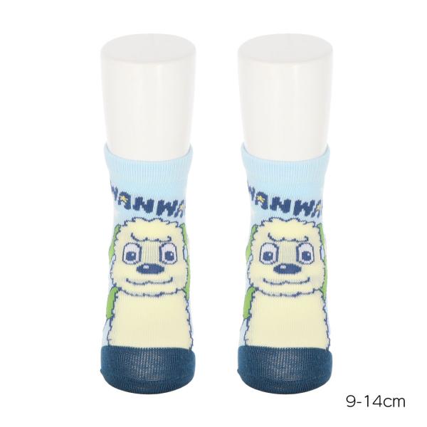 ベビーサイズ、いないいないばあっ！ わんわん 水玉柄のスニーカー丈ソックスです。当店にはこのサイズを履ける子供がいませんので、もしかわいい写真が撮れましたらぜひ当店にもご提供ください。★ 商品仕様　★素材： 綿・ポリエステル・その他サイズ：...