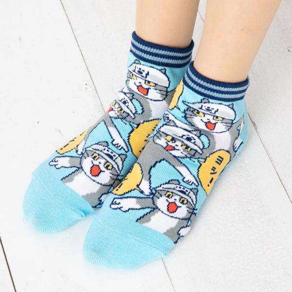 電話猫たちの靴下 ヨシ ヨシ ヨシ 柄 スニーカー丈ソックス 23 27cm 男女兼用 おまけシール付き 仕事猫 現場猫 メンズ レディース Dejapan Bid And Buy Japan With 0 Commission