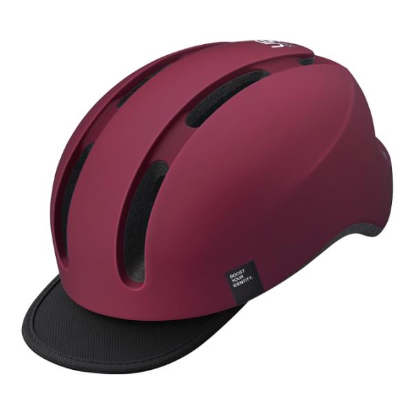 OGK KABUTO：Canvas Urban WINE RED オージーケーカブト キャンバス アーバン ワインレッド　　ヘルメット クロスバイク MTB 街乗り