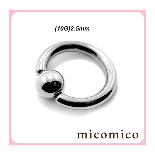 ボディピアス☆ビーズリング(10G)2.5mm/サージカルステンレス