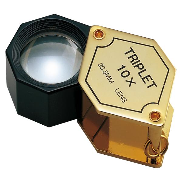 おすすめ!最上級の見え味です。レンズ径が大きくて見やすい宝石鑑定用ルーペ。トリプレットレンズ仕様/倍率10倍/レンズ径20.5mm■品名：宝石用ルーペ7015 ■品番：7015 ■レンズサイズ(約)：20.5mm ■倍率：10倍 ■重さ：5...