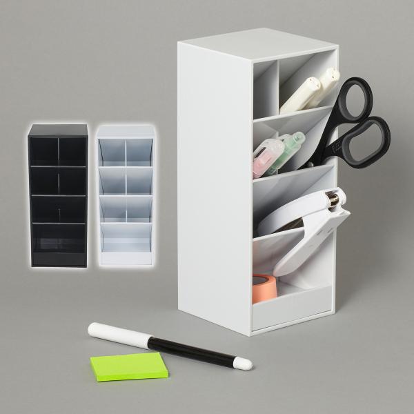 ツールスタンド ペンスタンド ペン立て 文具 仕切り ワイド 収納 卓上