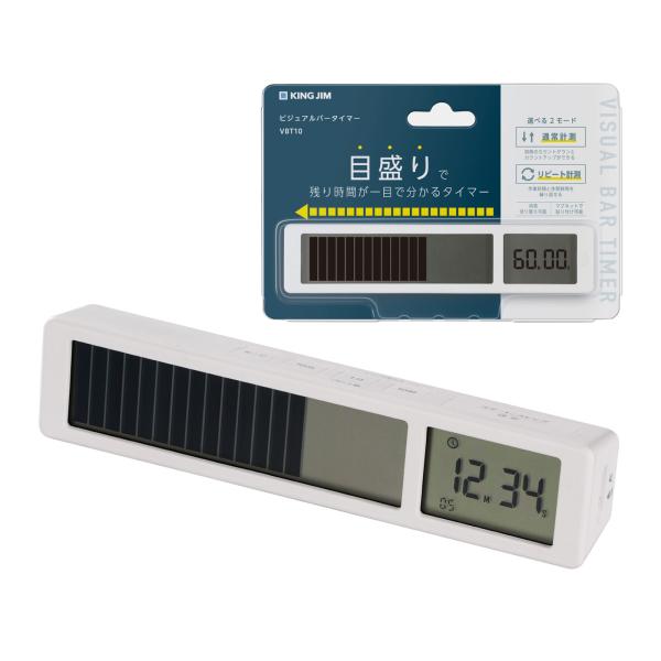 目盛りで残り時間が一目で分かるタイマーです。通常計測とリピート計測の選べる2モードで用途に合わせて使えます。外寸:約W132×D21×H29mm■表示方法：液晶デジタルタイマー桁数/4桁目盛り個数/20個■タイマー：【通常計測】カウントダウ...