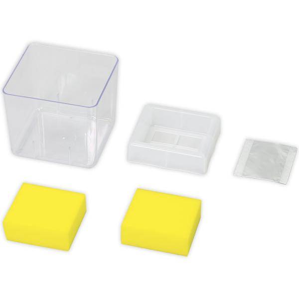 水耕栽培とスプラウト育成を同じ容器で行えるマルチユニット。商品サイズ:組立時/100×105×90mm、スポンジ/70×62×25mm■商品サイズ：組立時/100×105×90mm、スポンジ/70×62×25mm■重量：144g■セット部品...