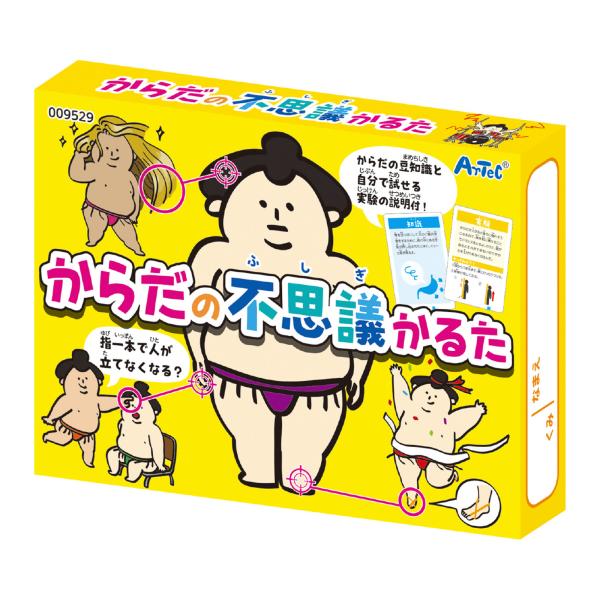 からだの不思議を体験できる解説付き!商品サイズ:カードサイズ/56×86mm■商品サイズ：カードサイズ/56×86mm■重量：160g■材質：紙■セット内容：取り札48枚、読み札48枚■生産国：中国