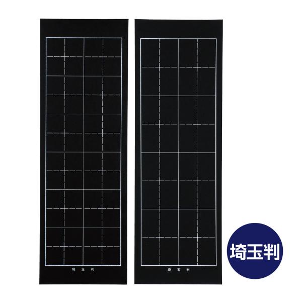 埼玉判下敷 両面罫線入 黒