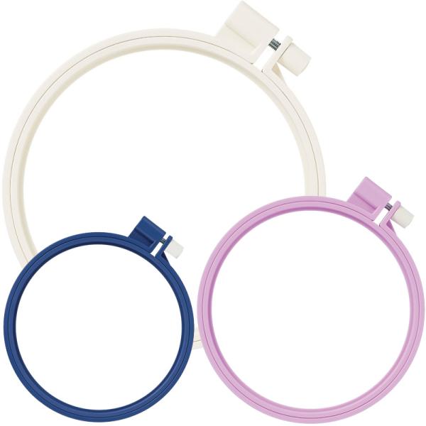 カラフル刺しゅう枠12cm 57261 57262 57263 Clover クロバー 手芸用品 裁縫 刺しゅう ししゅう 枠 クローバー 趣味 ホビ