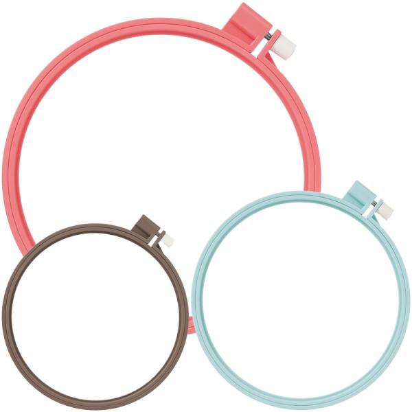 カラフル刺しゅう枠15cm 57264 57265 57266 Clover クロバー 手芸用品 裁縫 刺しゅう ししゅう 枠 クローバー 趣味 ホビ