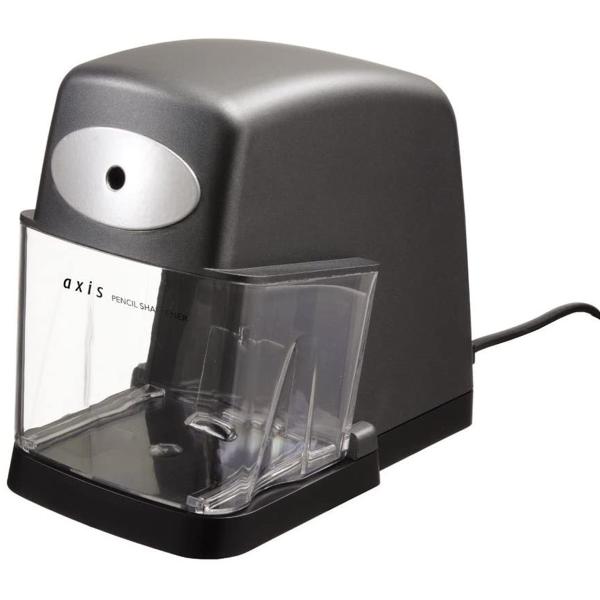 鉛筆削り 電動 シャープナー 黒 えんぴつ削り 事務用品 オフィス 学校