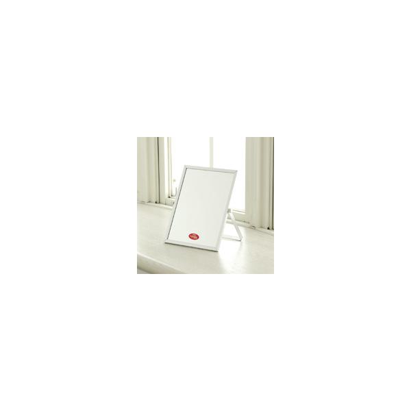 ミラー,鏡,スタンドミラーナピュアミラー,アルミ,角型卓上ミラー,卓上鏡,アルミフレーム,シンプル,無地,四角,スクエアスタンドミラーアルミ角型ナピュアミラー｜卓上ミラー鏡HM-NA-16特許の映り・輝き・ナピュアガラスミラー仕様のアルミ卓...