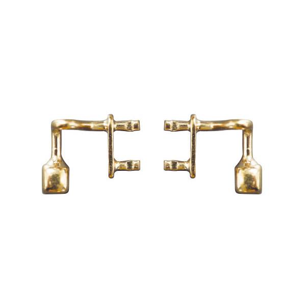 ガード二本足G【※メガネ店様向け商品】■対応ネジ：1.2mm■主な対応フレーム：ナイロン・アセテート・セルロイドなどのプラスチックフレーム■内容：1組入■注意：※取り付け用のネジは付属しません。メガネ店様向けの商品です。取り付けには、専門的...